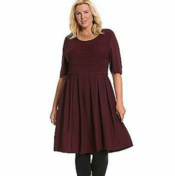 Lane Bryant Dresses & Skirts - Lane Bryant Purple Fit and Flare Dress